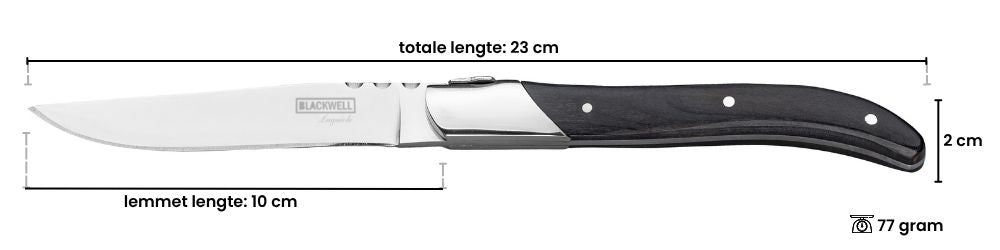 Blackwell Steakmesser Laguiole - Pakkaholz - 6 Stück