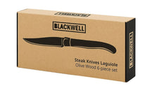 Blackwell Steakmesser Laguiole - Olivenholz - 6 Stück