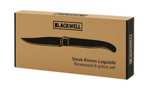Blackwell Steakbesteck Laguiole - Steakmesser & Steakgabeln - Rosenholz - 12 Stück