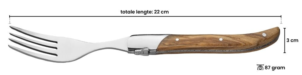 Blackwell Steakgabeln Laguiole - Olivenholz - 6 Stück
