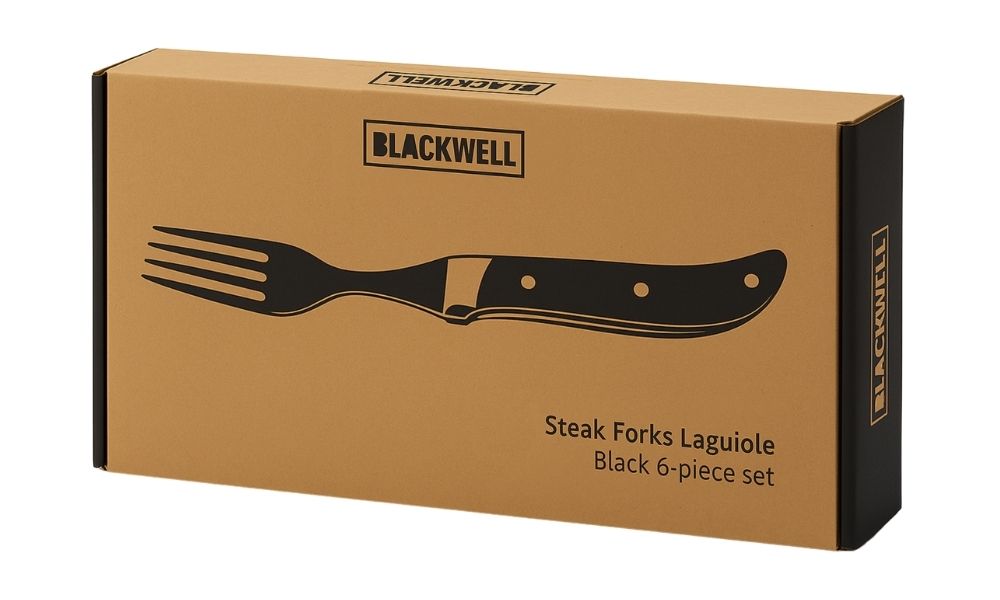 Blackwell Steakbesteck Laguiole - Steakmesser & Steakgabeln - Pakkaholz- 12 Stück