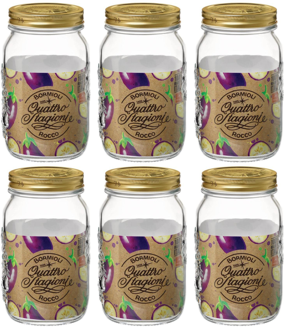 Bormioli Rocco Weckjars Quattro Stagioni - ø 11 cm / 1 Liter - 6 Stück