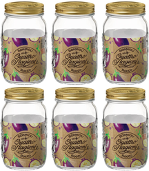 Bormioli Rocco Weckjars Quattro Stagioni - ø 11 cm / 1 Liter - 6 Stück