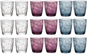 Bormioli Rocco Wassergläser - Tumblers - Diamond 300 ml - 18 Stück