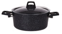 Cookinglife Kochtopf Alu Black Speckle 22 cm 3,5 L - Schmortopf - Induktion