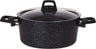 Cookinglife Kochtopf mit Deckel - Black Speckle - Aluminium Ø 24 cm / 4.4 Liter - Geeignet für alle Herdarten - Standard Antihaftbeschichtung