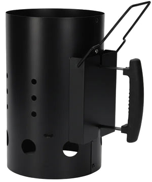 Cookinglife Grillanzünder-Brikett Fire & Flavor 30,5 cm – Hitzebeständiges Metall, Schwarz