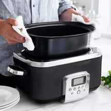 GreenPan Slowcooker - 6.0 Liter - Schwarz - Keramische Antihaftbeschichtung