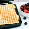 GreenPan Waffeleisen - Edelstahl - inklusive 2 Waffelplattensets - Keramische Antihaftbeschichtung