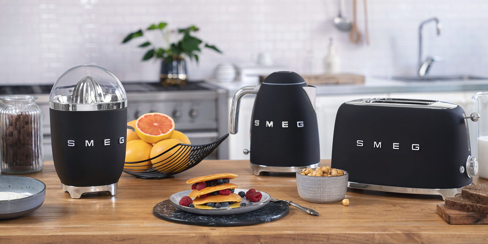 SMEG Toaster – 2 Schlitze – Mattschwarz – TSF01BLMEU