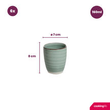 Cookinglife Kaffeetassen / Senseo Tassen Delice Grün 180 ml - 6 Stück