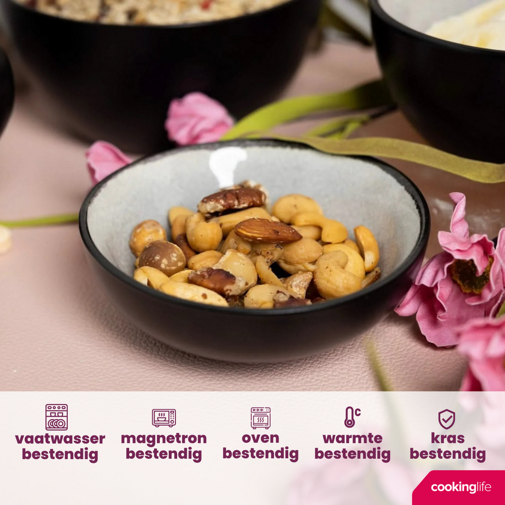 Cookinglife Dipschalen Nola Warm Grey ø 11 cm - 6 Stück