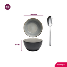 Cookinglife Kleine Schalen Nola Warm Grey ø 12 cm - 6 Stück
