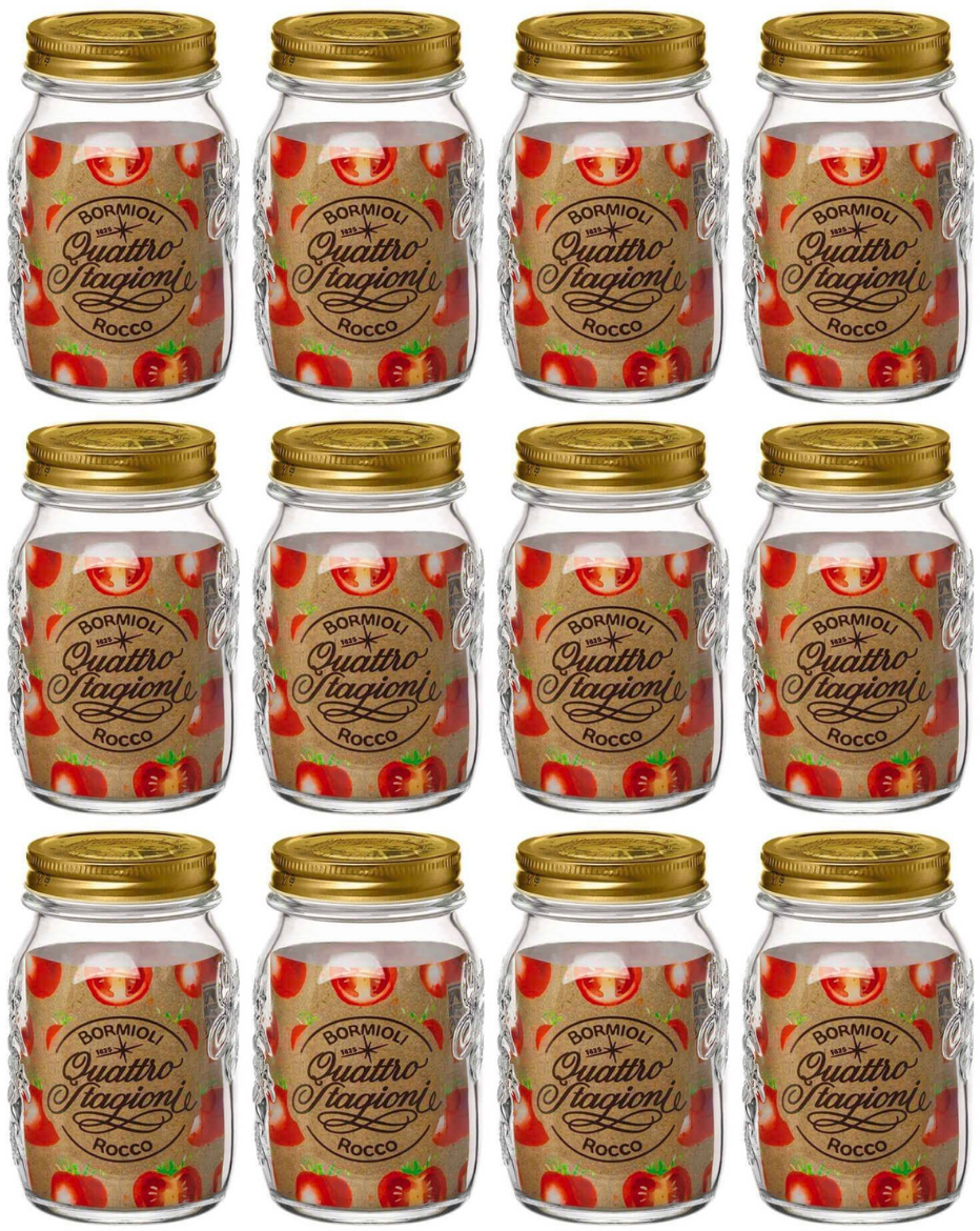 Bormioli Rocco Weckjars Quattro Stagioni - ø 9 cm / 500 ml - 12 Stück