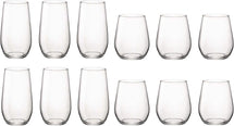 Bormioli Rocco Wasserglas-Set Electra – (Wassergläser und Longdrinkgläser) – 12-teiliges Set