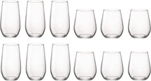 Bormioli Rocco Wasserglas-Set Electra – (Wassergläser und Longdrinkgläser) – 12-teiliges Set