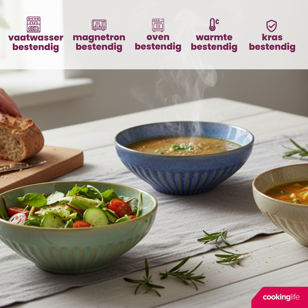 Cookinglife Suppenschalen / Schalen Aqua Maris ø 16,5 cm - 6 Stück