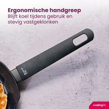 Cookinglife Bratpfanne Black Cera - ø 24 cm - keramische antihaftbeschichtung  - PFAS-frei