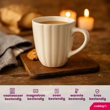 Cookinglife Tassen Cardida Off White 350 ml - 6 Stuks