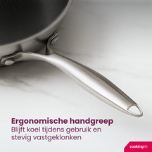 Cookinglife Wok-Pfanne HexaCook ø 28 cm - NON STICK - keramische antihaftbeschichtung - PFAS-frei - geeignet für alle Wärmequellen