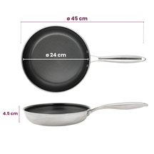 Cookinglife Bratpfanne HexaCook ø 24 cm - NON STICK - keramische antihaftbeschichtung  - PFAS-frei - geeignet für alle Wärmequellen