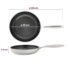 Cookinglife Bratpfanne HexaCook ø 28 cm - NON STICK - keramische antihaftbeschichtung - PFAS-frei - geeignet für alle Wärmequellen