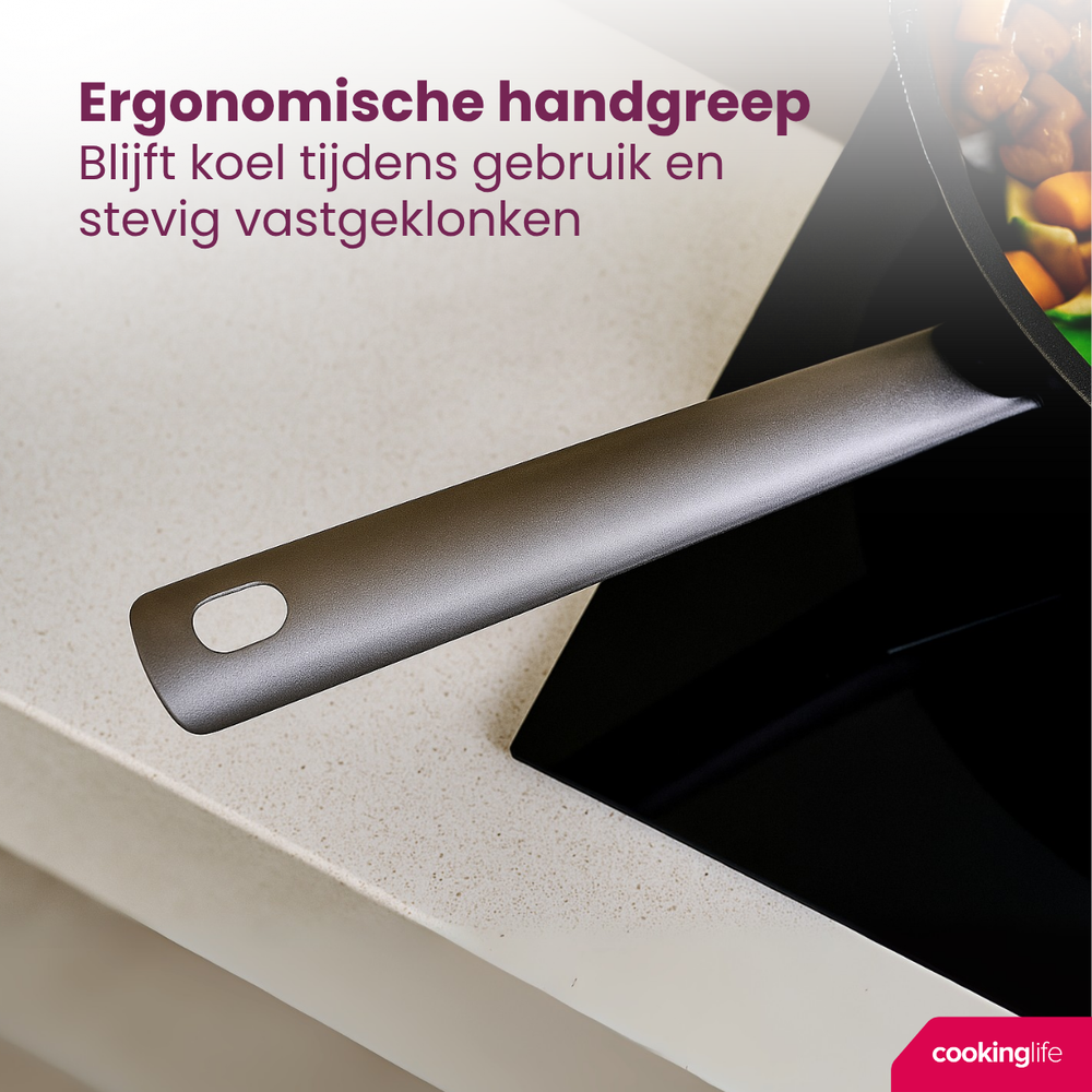 Cookinglife Bratpfanne ProForge ø 28 cm - keramische antihaftbeschichtung - PFAS-frei