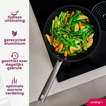 Cookinglife Wok-Pfanne ProForge ø 28 cm - keramische Antihaftbeschichtung - PFAS-frei