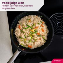 Cookinglife Wok-Pfanne ProForge ø 28 cm - keramische Antihaftbeschichtung - PFAS-frei