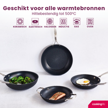 Cookinglife Bratpfanne Revolt ø 28 cm - keramische antihaftbeschichtung - PFAS-frei - geeignet für alle Wärmequellen