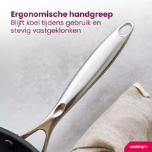 Cookinglife Bratpfanne Revolt ø 28 cm - keramische antihaftbeschichtung - PFAS-frei - geeignet für alle Wärmequellen