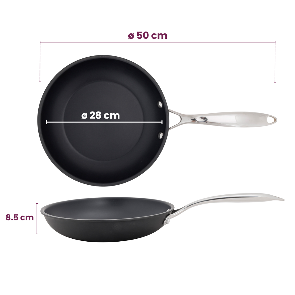 Cookinglife Bratpfanne Revolt ø 28 cm - keramische antihaftbeschichtung - PFAS-frei - geeignet für alle Wärmequellen