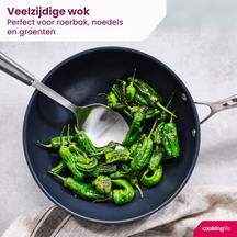 Cookinglife Wok-Pfanne Revolt ø 28 cm - keramische Antihaftbeschichtung - PFAS-frei - geeignet für alle Wärmequellen