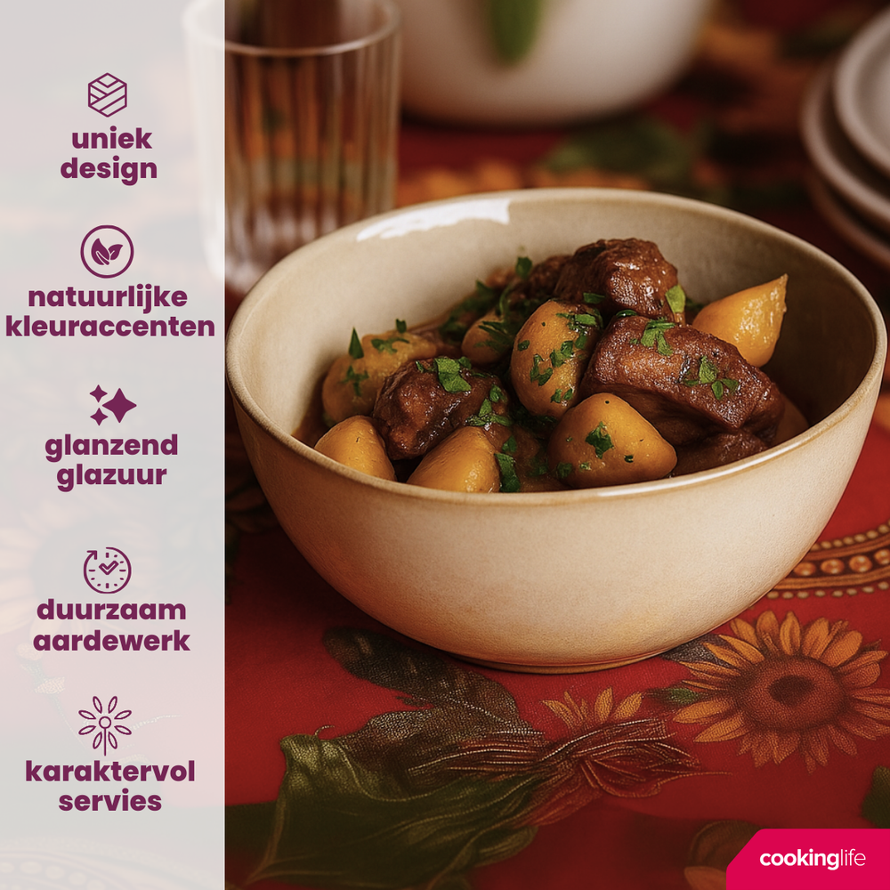 Cookinglife Suppenschalen / Schalen Sabi Beige ø 15 cm - 6 Stück