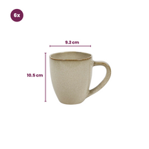 Cookinglife Tassen Sabi Beige 450 ml - 6 Stück