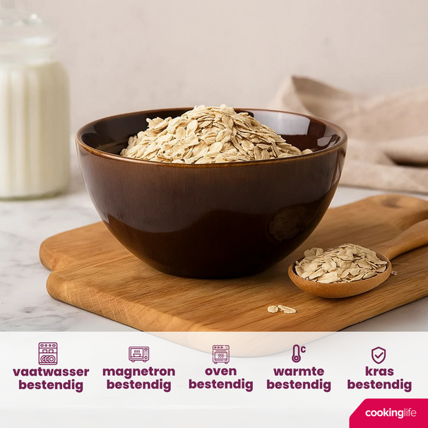 Cookinglife Suppenschalen / Schalen Sabi Braun ø 15 cm - 6 Stück