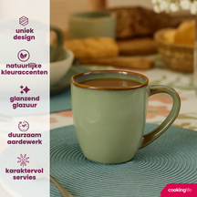 Cookinglife Tassen Sabi Grün 450 ml - 6 Stück