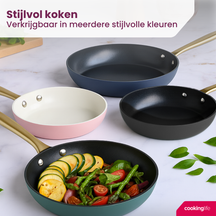 Cookinglife Bratpfannen Set Style Grün - ø 24 & 28 cm - keramische Antihaftbeschichtung - geeignet für alle Wärmequellen