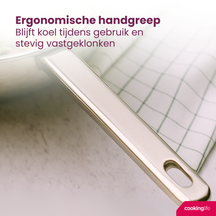 Cookinglife Bratpfanne Superior RVS ø 28 cm - ohne Antihaftbeschichtung - geeignet für alle Wärmequellen - PFAS-frei