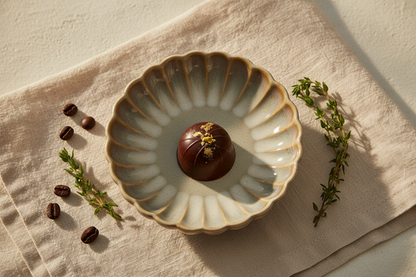 Cosy & Trendy Gebaksbordchen Astera Pearl Beige - ø 10,5 cm - 4 Stück