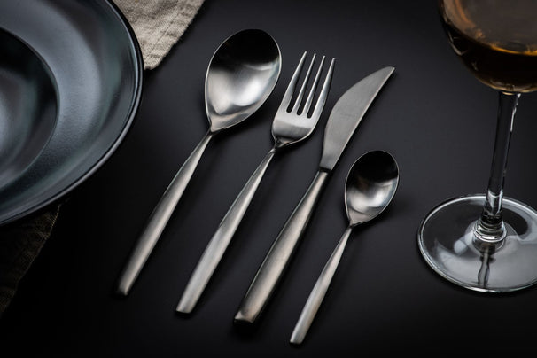 Mepra Stiria Oro Black Besteckset - Matt - Edelstahl - 24-teilig
