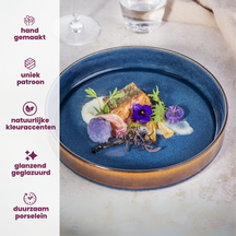 Cosy & Trendy Speiseteller Quintana Blue ø 28 cm - 4 Stück