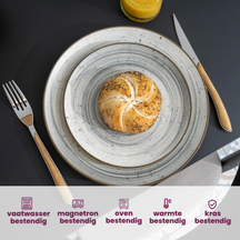 Cosy & Trendy Frühstücksteller / Dessertteller - Sintra Dusty Blue ø 20 cm - 4 Stück