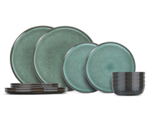Cosy & Trendy Geschirrset Lerida Meadow 12-teilig / 4 Personen - 4 Speiseteller, 4 Frühstücksteller und 4 Schalen