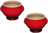 Le Creuset Suppenschalen Heritage Kirschrot - ø 12 cm / 600 ml - 2 Stücke