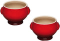 Le Creuset Suppenschalen Heritage Kirschrot - ø 12 cm / 600 ml - 2 Stücke