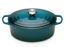 Le Creuset Bräter Oval Signature Deep Teal - ø 29 cm / 4.7 liter