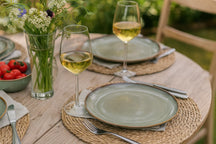 Cookinglife Geschirrset Sabi Grün 18-teilig / 6 Personen - 6 Speiseteller, 6 Frühstücksteller und 6 Schalen