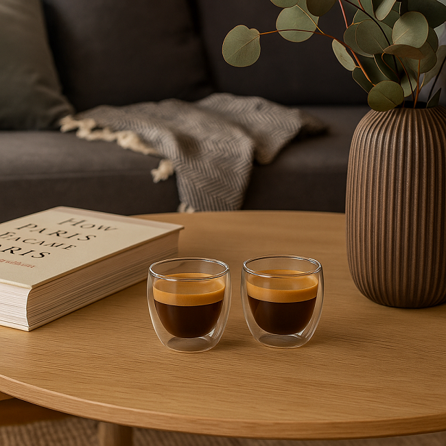 Cookinglife Doppelwandige Espressogläser 100 ml - 2 Stück