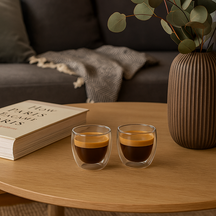 Cookinglife Doppelwandige Espressogläser 100 ml - 2 Stück